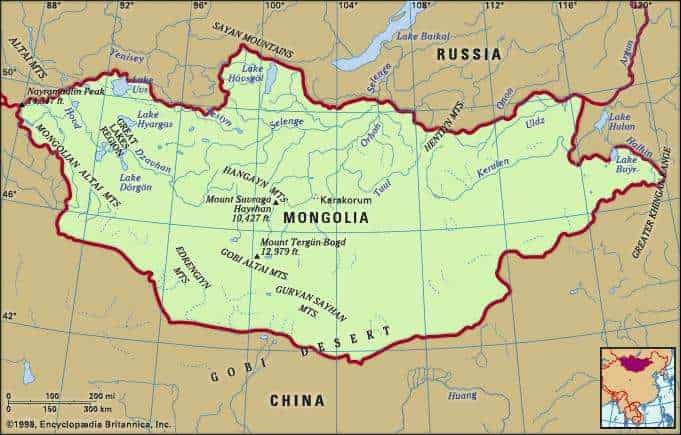 mongolia map