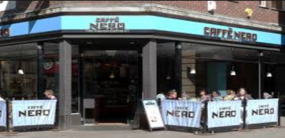 People Sitting at Caffe Nero Restaurant